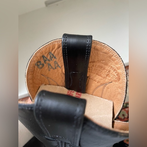 NWT Alberta Boot Company Black Cowhide Cowboy Western Boots Women Size 7 US - Picture 5 of 8